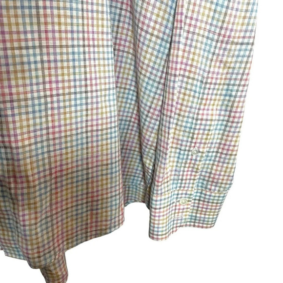 Zachary Prell Men’s Drozdov Multicolor Check Button Down Shirt Size XL - Picture 10 of 13